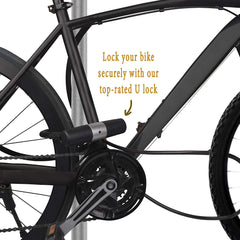 CamLabs - U Lock Bike Lock | Key Lock Bike Lock with Anti Theft Cable | Kit Includes Multi Bike Tool Set & Bike Bell Accessories | Heavy Duty Hardened Steel Chain Lock | Motorcycle & Bicycle Lock