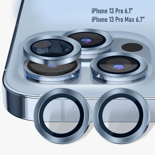 [3+1] Protector de lente de cámara CamLabs iPhone 13 Pro y iPhone 13 Pro  Max – Juego de 4 piezas antiarañazos, vidrio templado de dureza 9H
