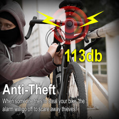 CamLabs Anti-theft Bicycle / Motorcycle Alarm with Bike Bell & Remote | 113db | Wireless | Waterproof | With Bicycle Finder and SOS Feature | Bike Accessories for Security